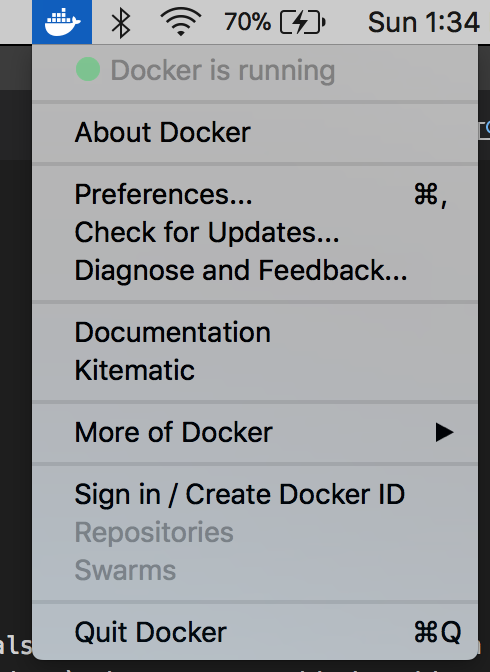 Docker Menu Flyout